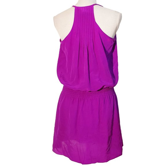 Lilly Pulitzer Minda 100% Silk Sleeveless Dress w/ Pintuck Pleats - Picture 4 of 10